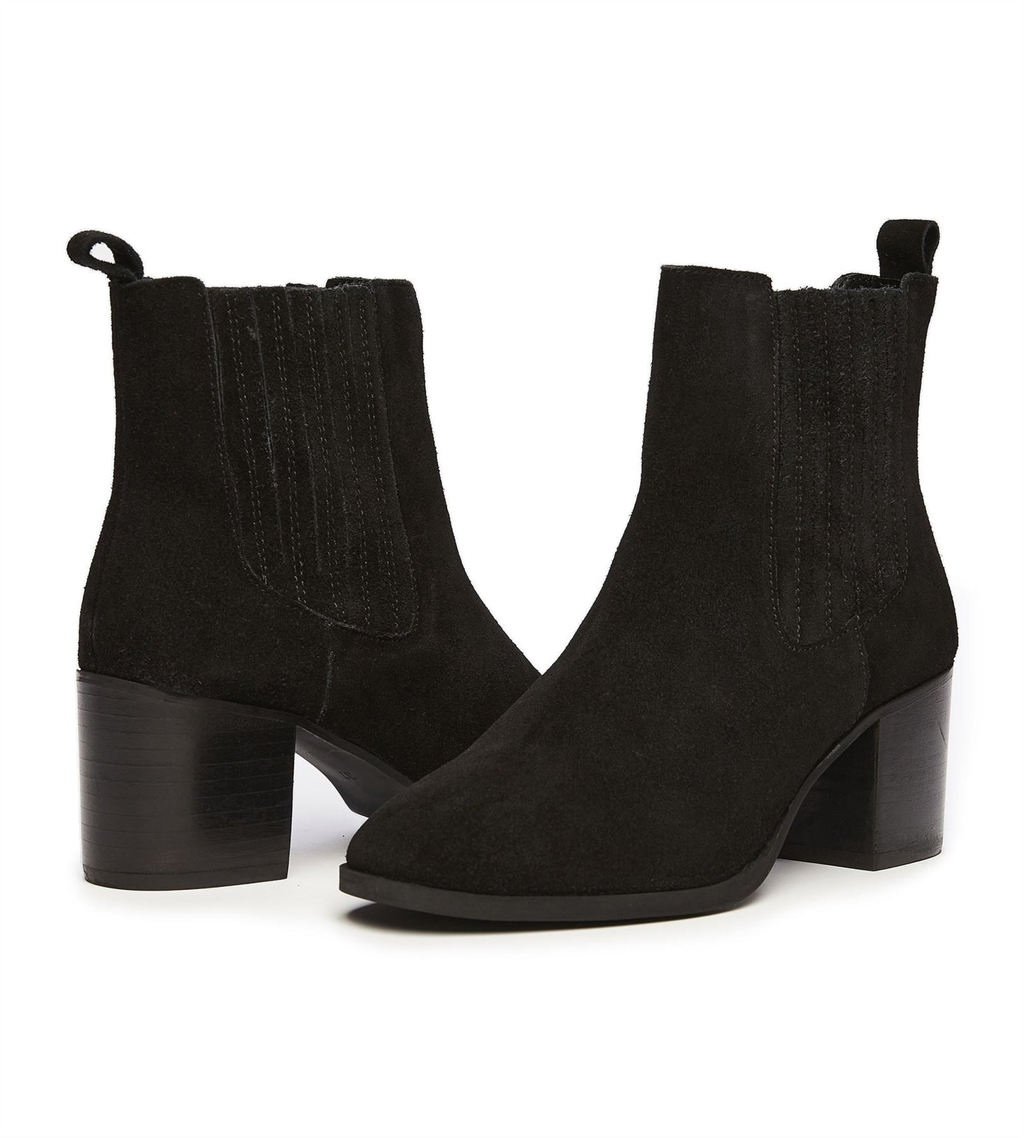 Osprey London The Naples Suede Women's Black Boots