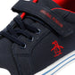 Penguin Junior Rainbow Canvas Navy/Red Trainers
