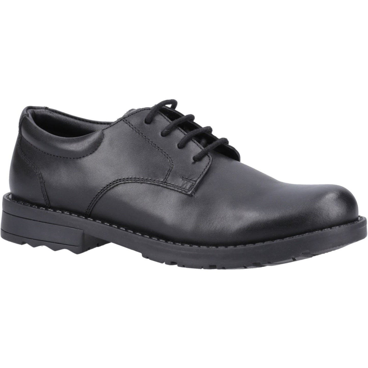 Hush Puppies Bruno Leather Men's Black Derby Shoes