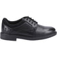Hush Puppies Tommy Leather Youth Black Shoes