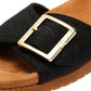 TOMS Marin Slide Canvas Women's Black Sandals