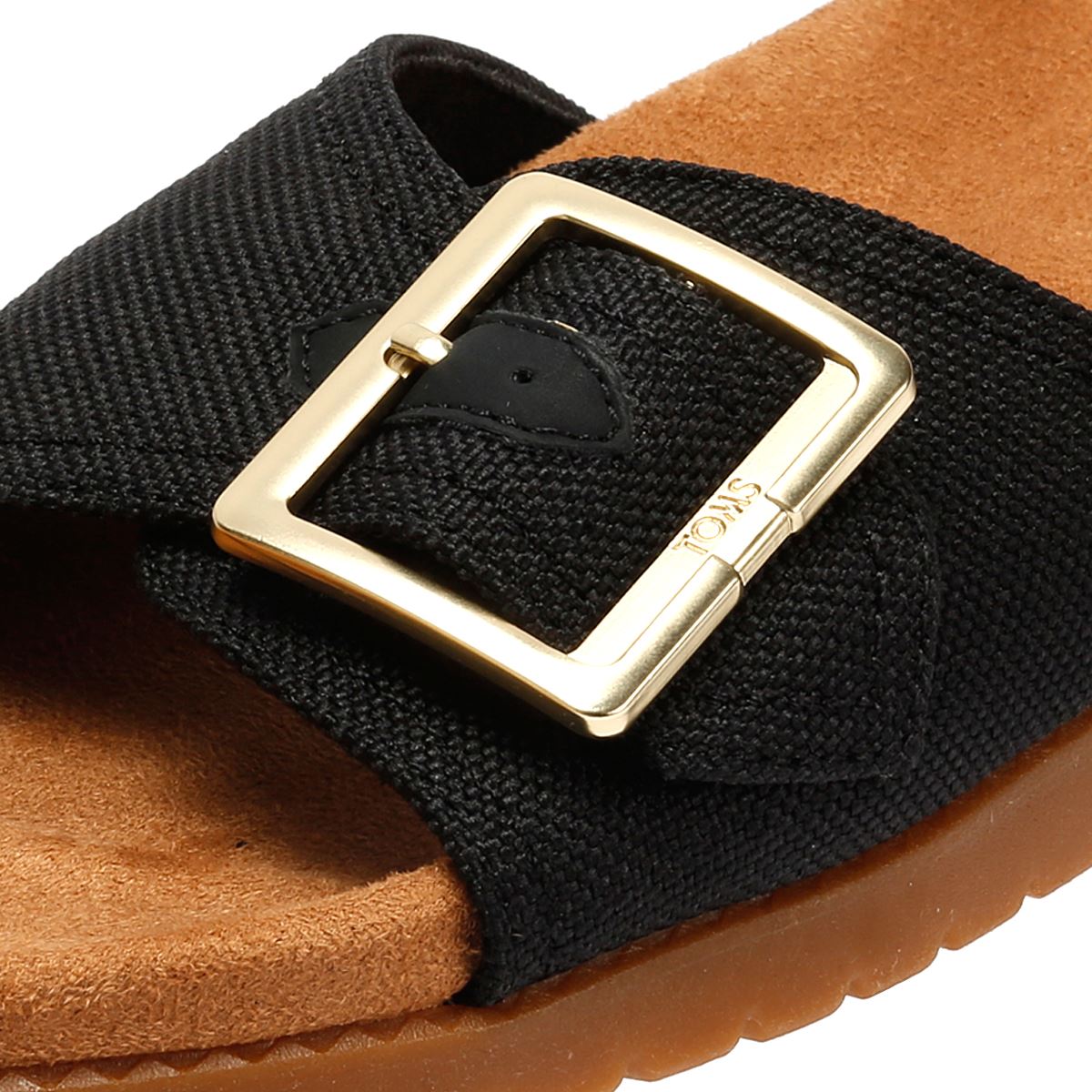 TOMS Marin Slide Canvas Women's Black Sandals