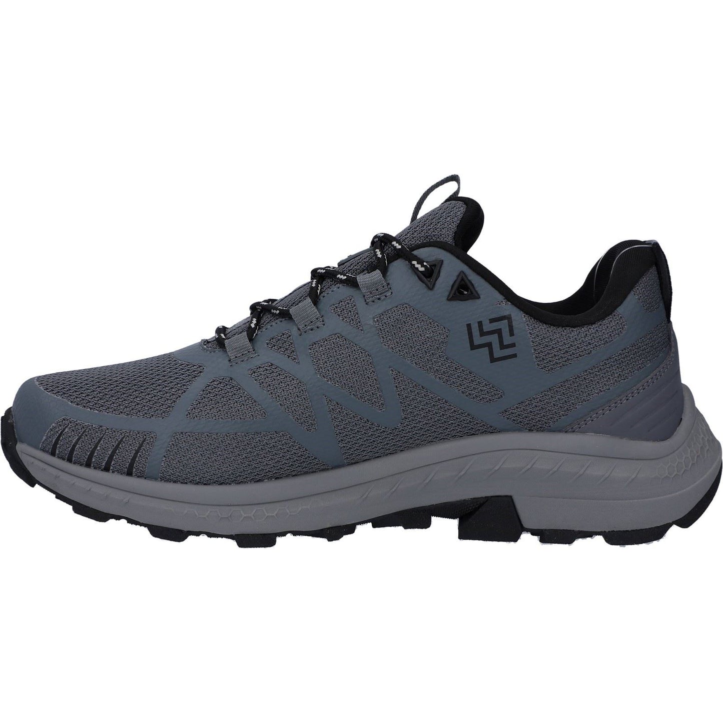 Hi-Tec Mauna Polyester Men's Grey/Black/Black Hiking Boots