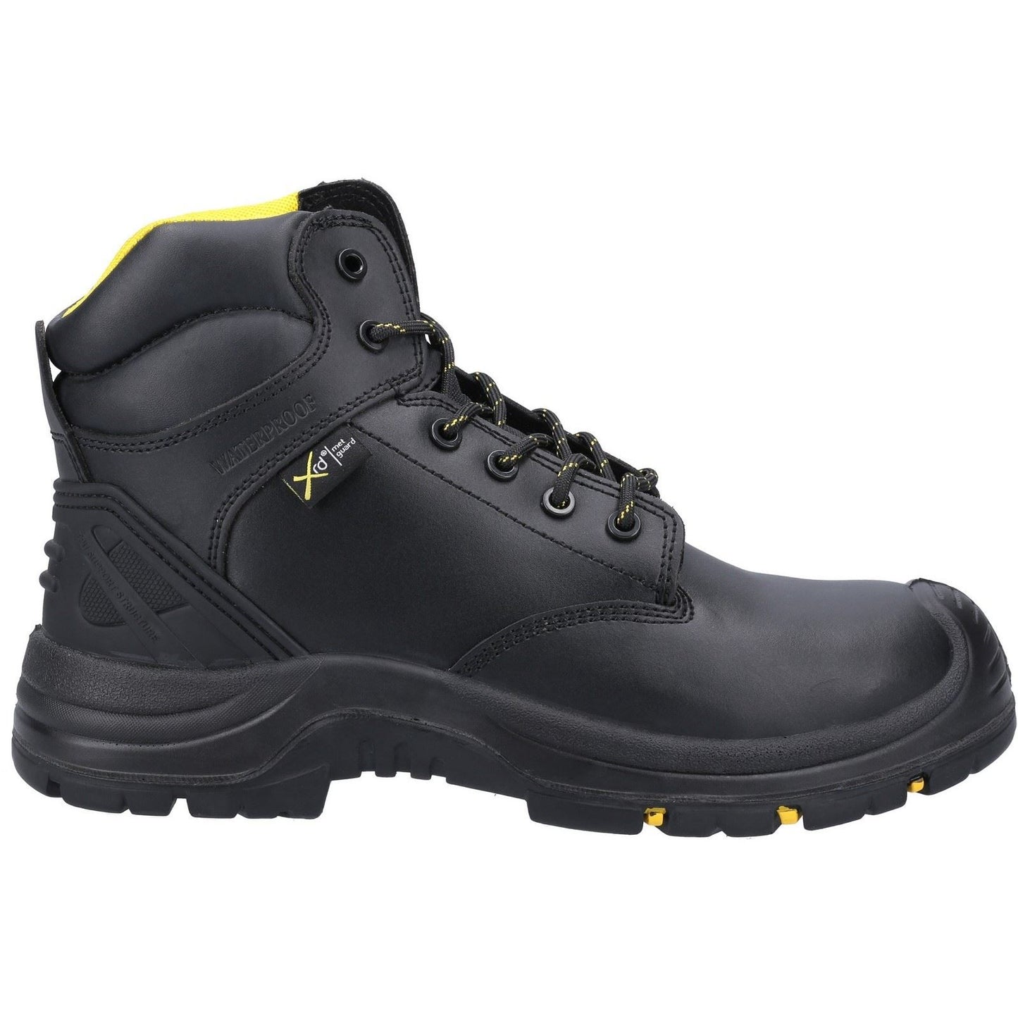 Amblers Safety Unisex AS303C Wrekin Metal Free Metatarsal Waterproof Safety Boot in Black