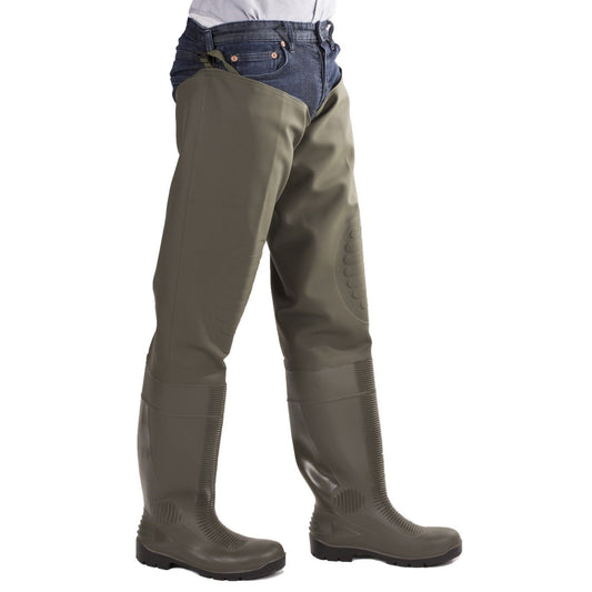 Amblers Safety Forth Thigh Safety Wader in Green