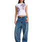 Ed Hardy Tattoo City Cap Sleeve Top Women's White T-Shirts