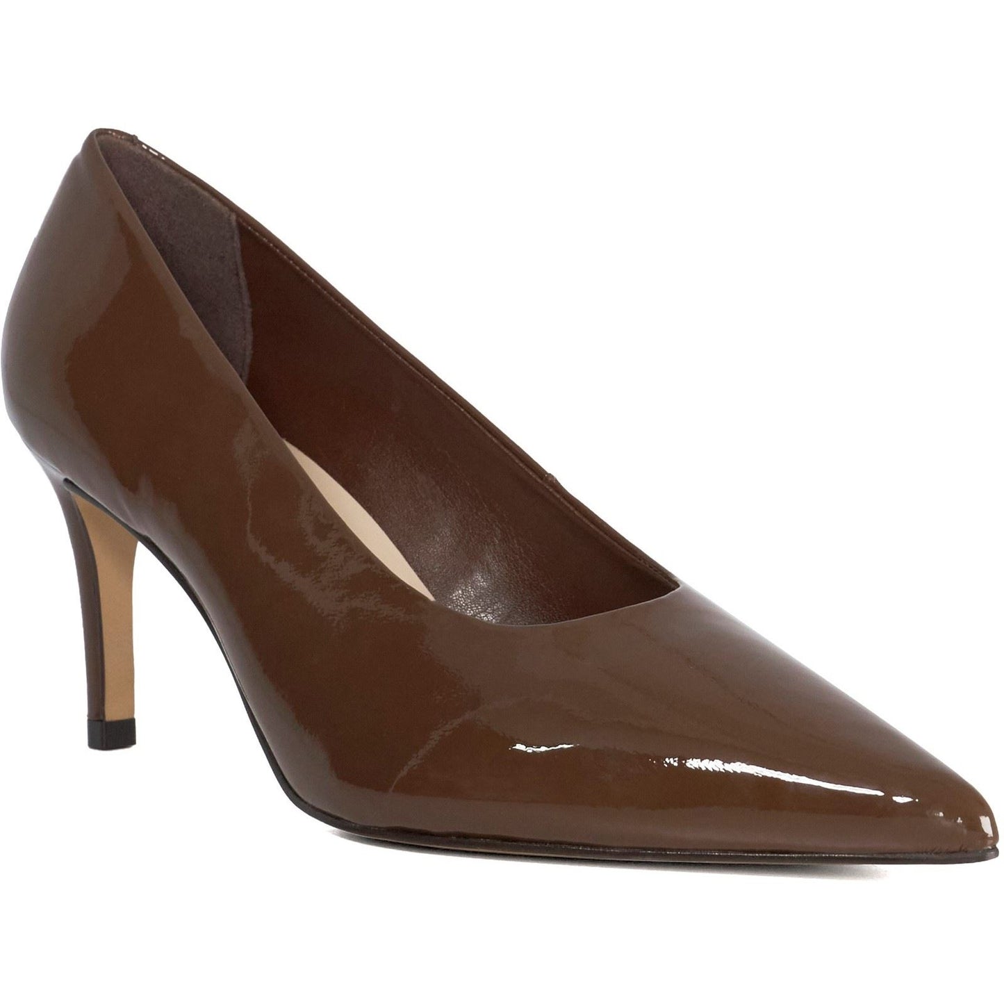 Dune Aspiring Leather Women's Brown Shoes