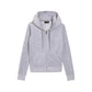 Juicy Couture Robertson Classic Jacket Polyester Women's Silver Hooded Sweatshirt
