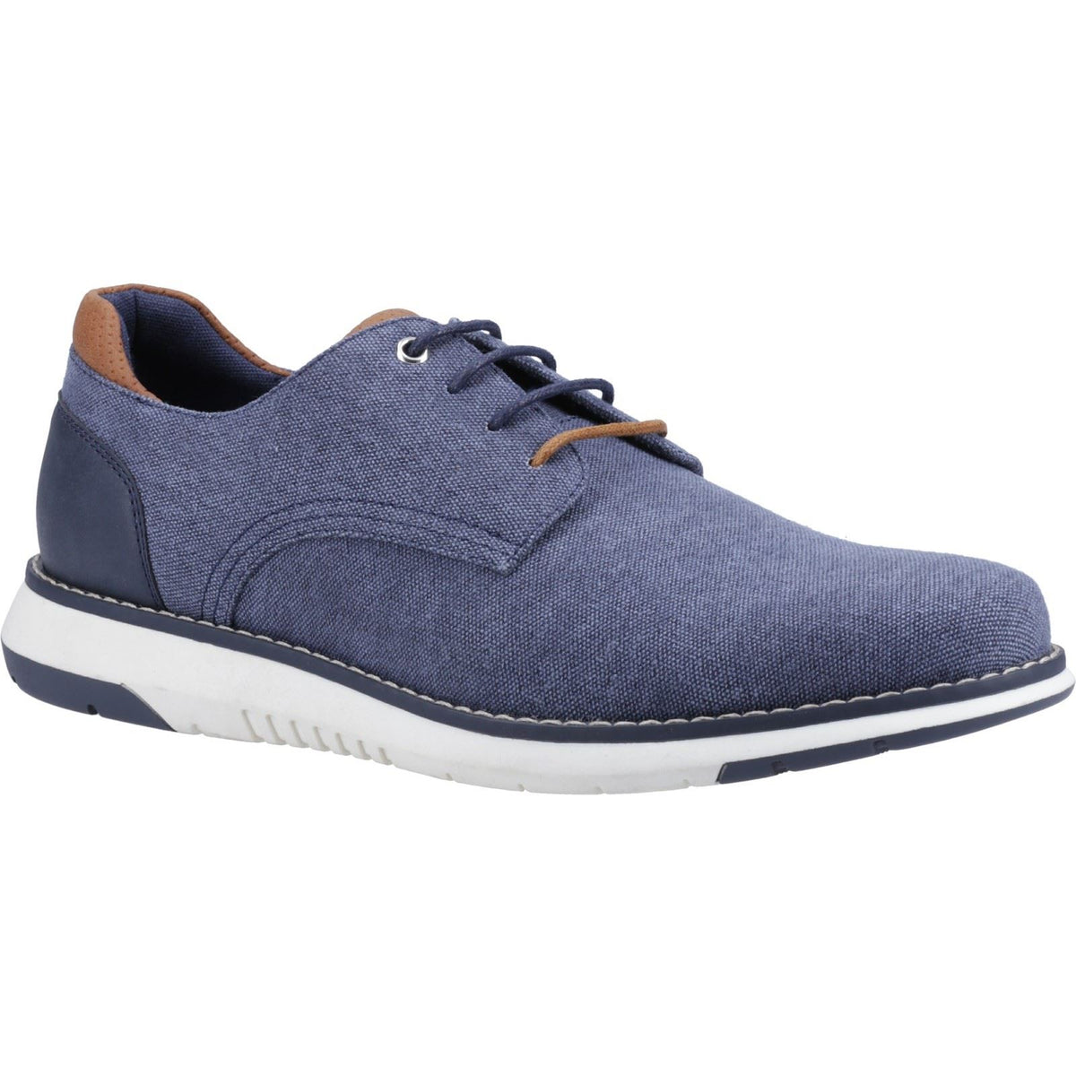 Hush Puppies Bruce Canvas Men's Navy Lace-Up Shoes