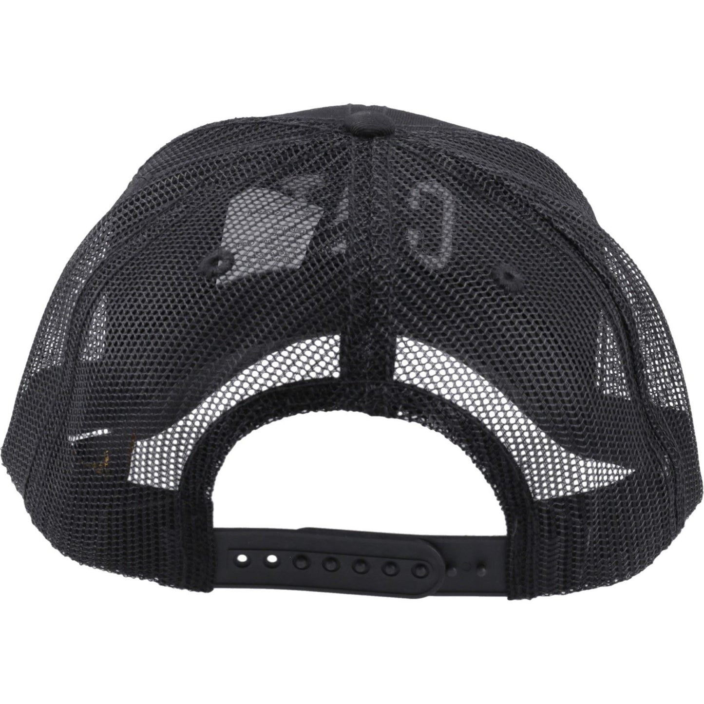 Caterpillar Raised Logo Cotton Unisex Adults's Black Baseball Caps