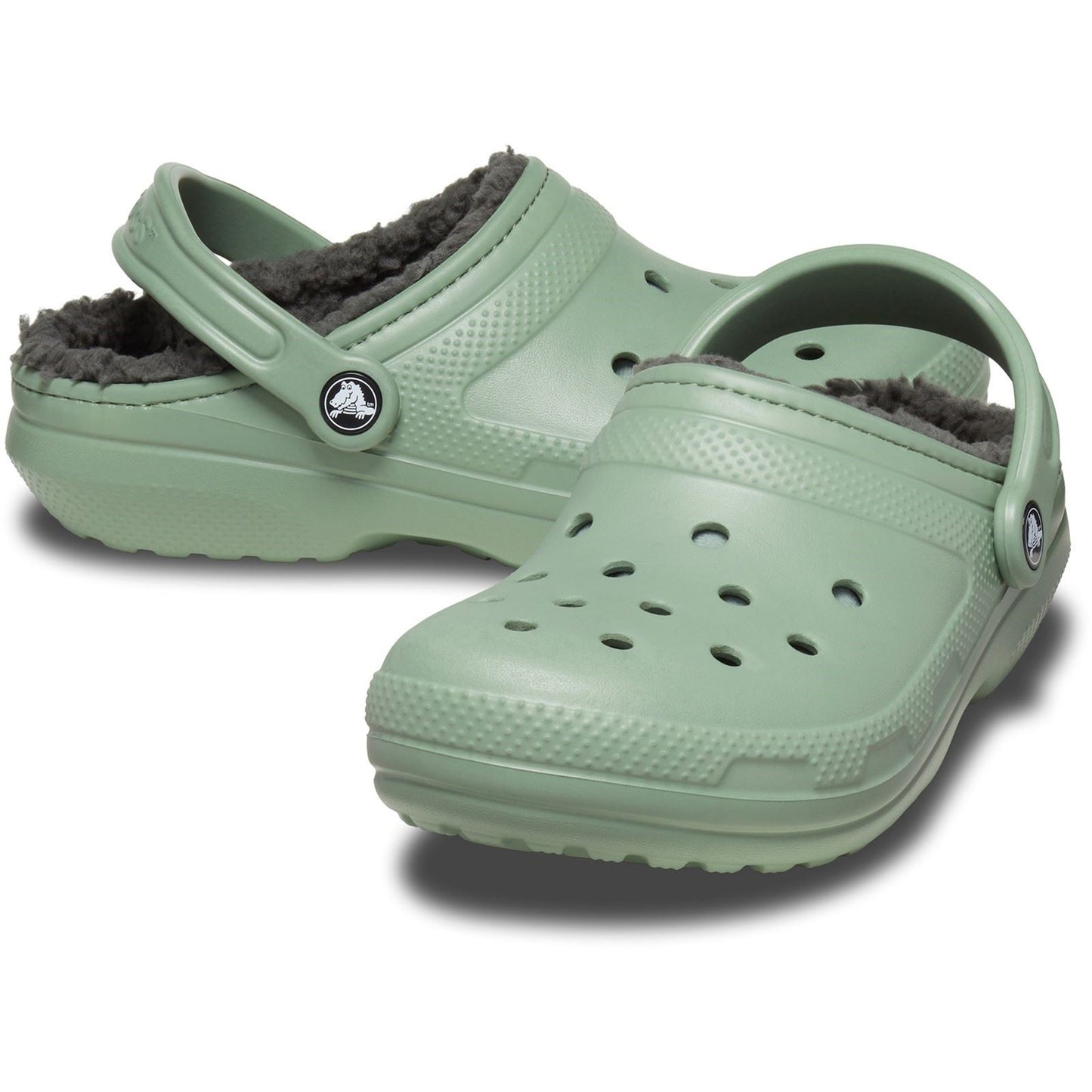 Crocs Men's Classic Lined Clog in Moss/Multi