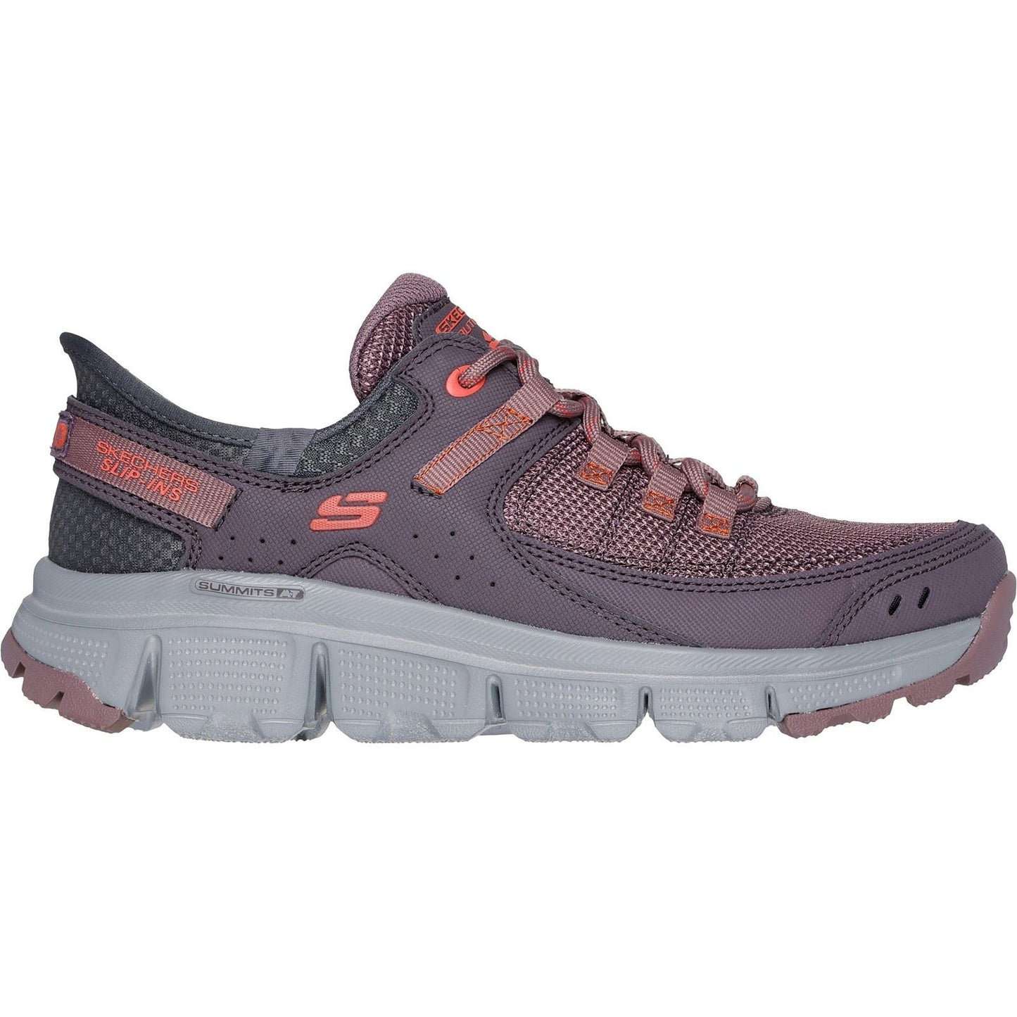 Skechers Women's Summits AT Hiking Shoes in Burgundy/Multi