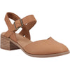TOMS Jaclyn Leather Women's Brown Sugar Round Slingback Shoes