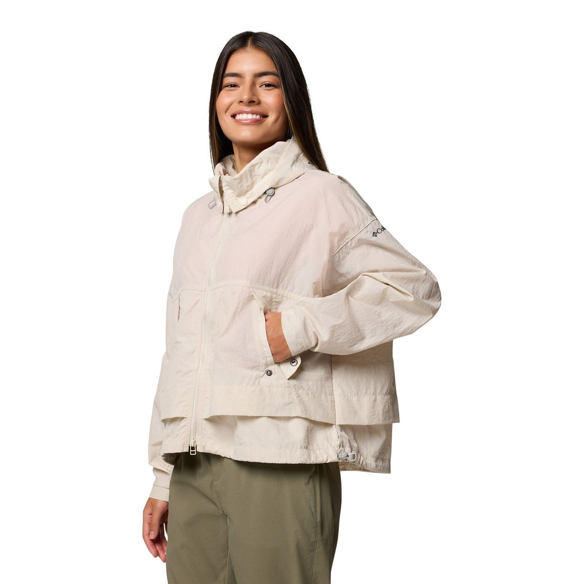 Columbia Paracutie II Women's Brown Windbreaker Jacket