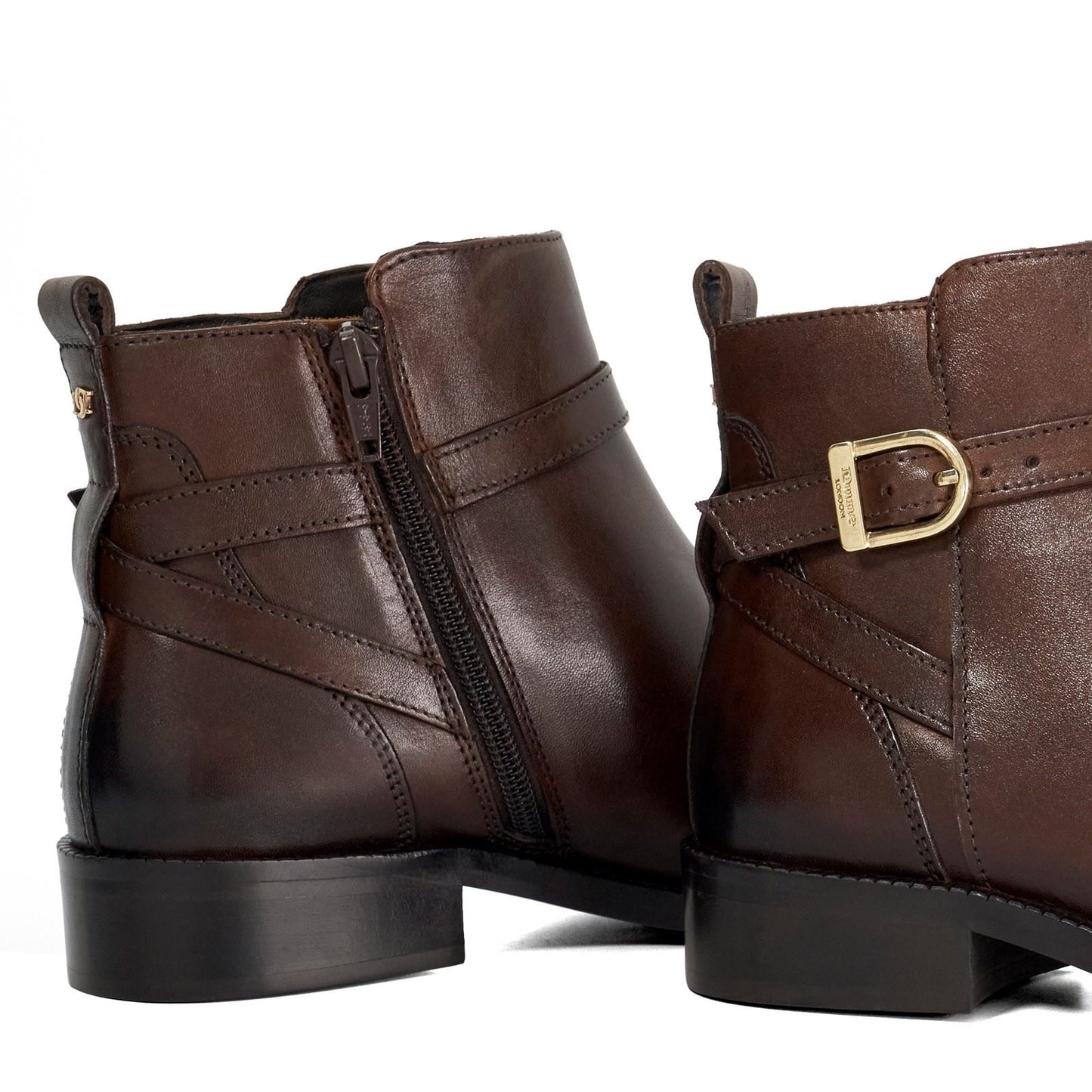 Dune Pemma Leather Women's Brown Boots