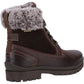 Cotswold Evenlode Leather Women's Brown Winter Ankle Boots