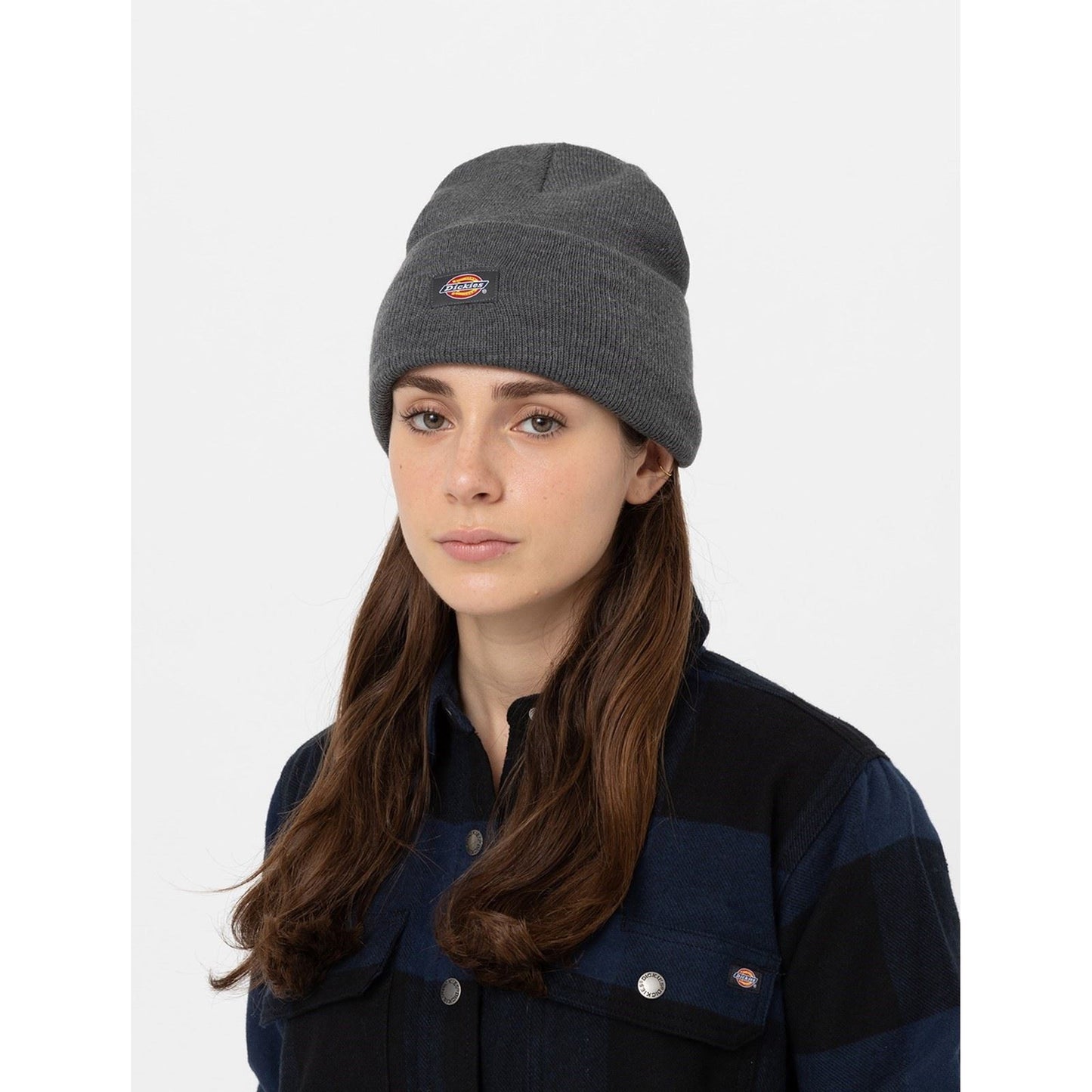 Dickies Acrylic Cuffed Unisex Adults's Grey Beanie Hat