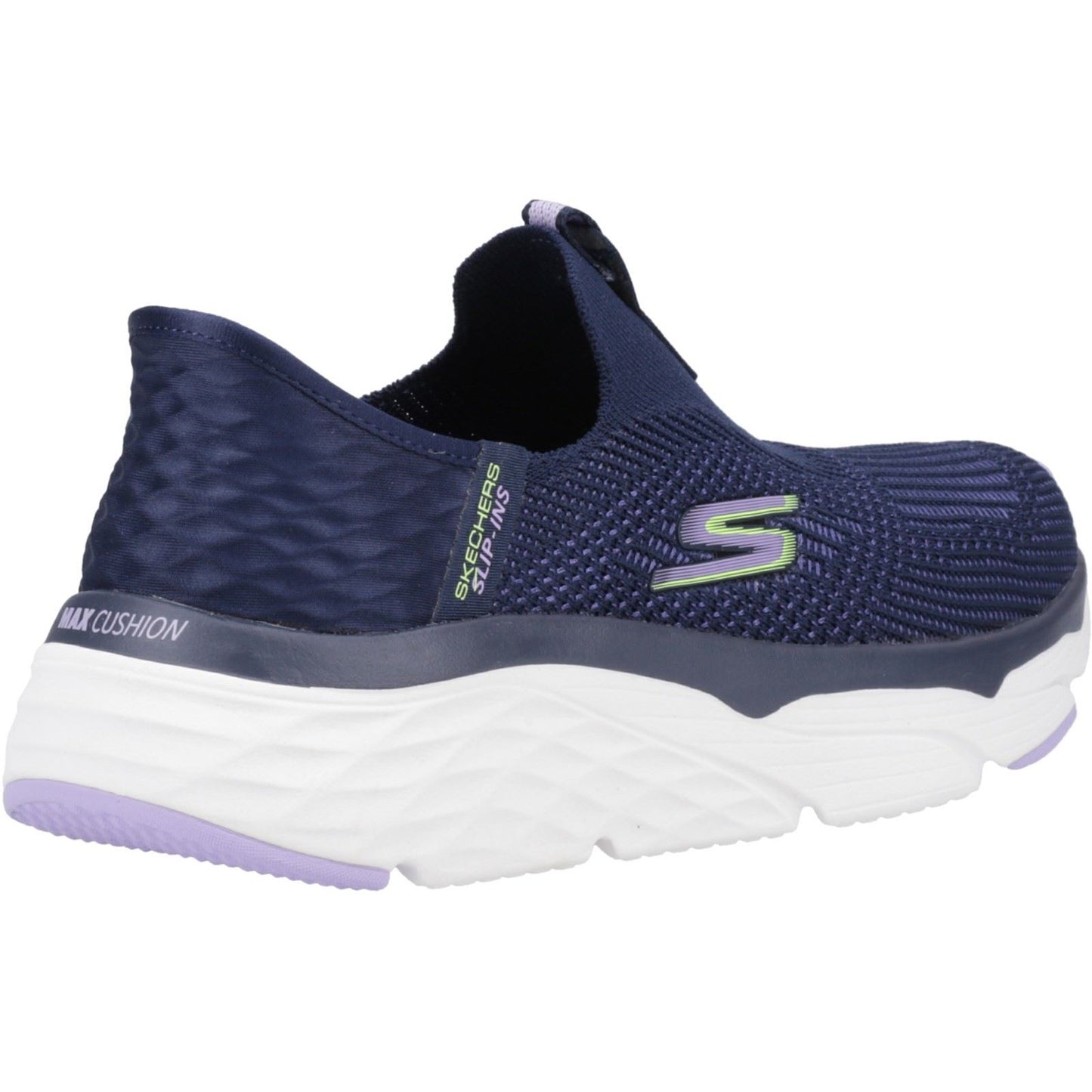 Skechers Women's Max Cushioning - Smooth Shoe in Navy/Lavender