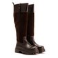 Osprey London The Bramble Tall Leather Women's Chocolate Burnish Boots