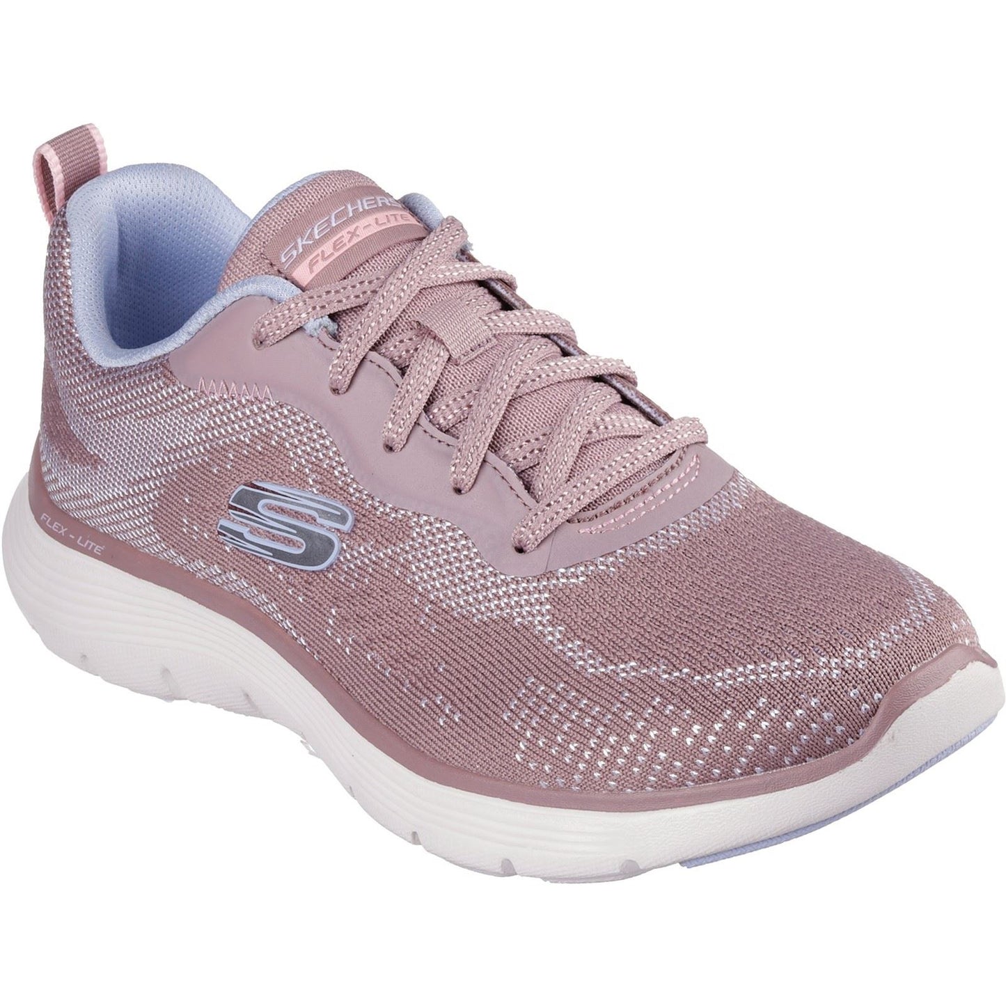 Skechers Women's Flex Appeal 5.0 Cruising Thru Trainers in Mauve/Light Blue
