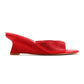 French Connection Tina Rhinestone Women's Red Wedge Sandals