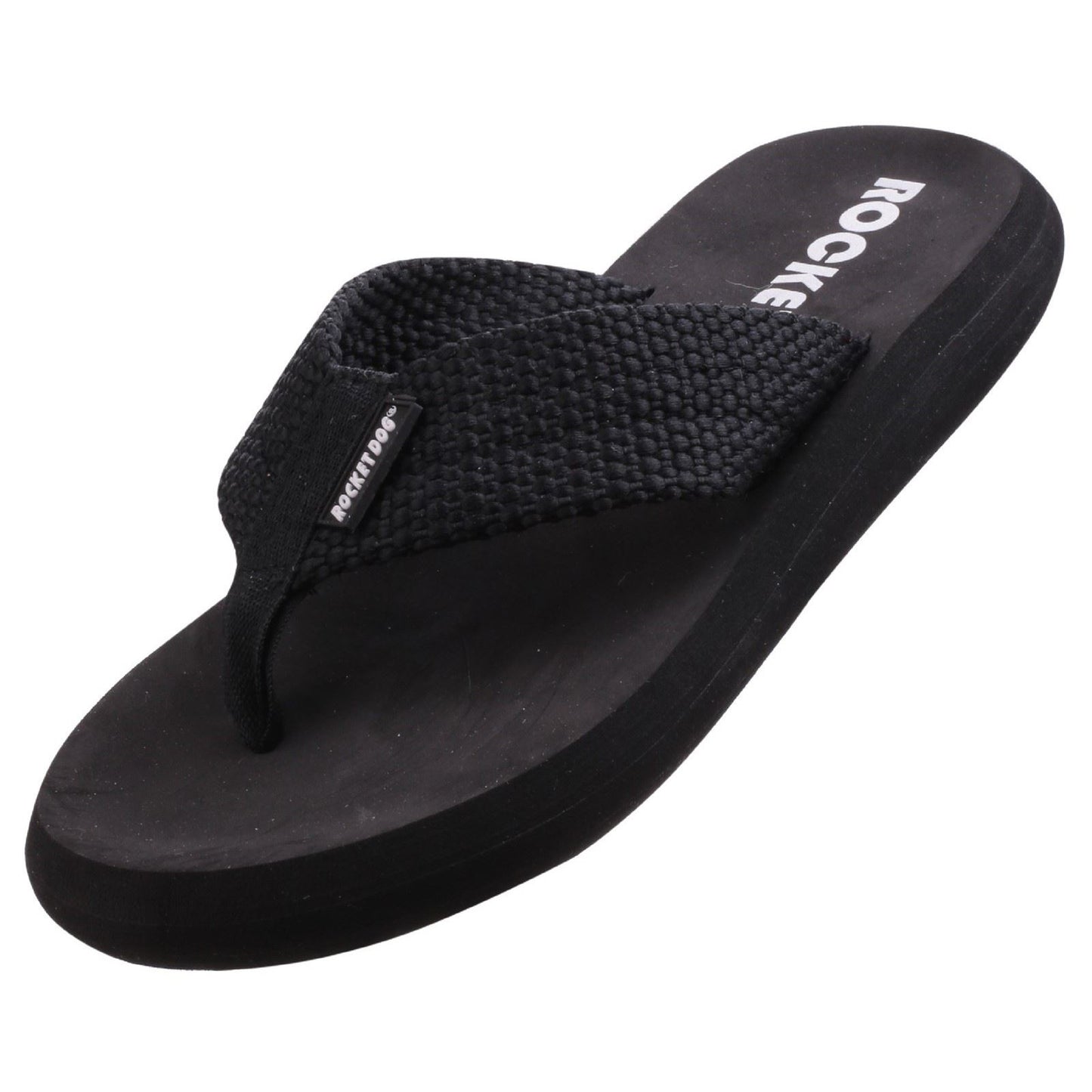 Rocket Dog Women's Sunset Webbing Flip Flop in Black