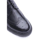 Base London Phase Leather Men's WAXY Black Brogues Shoes