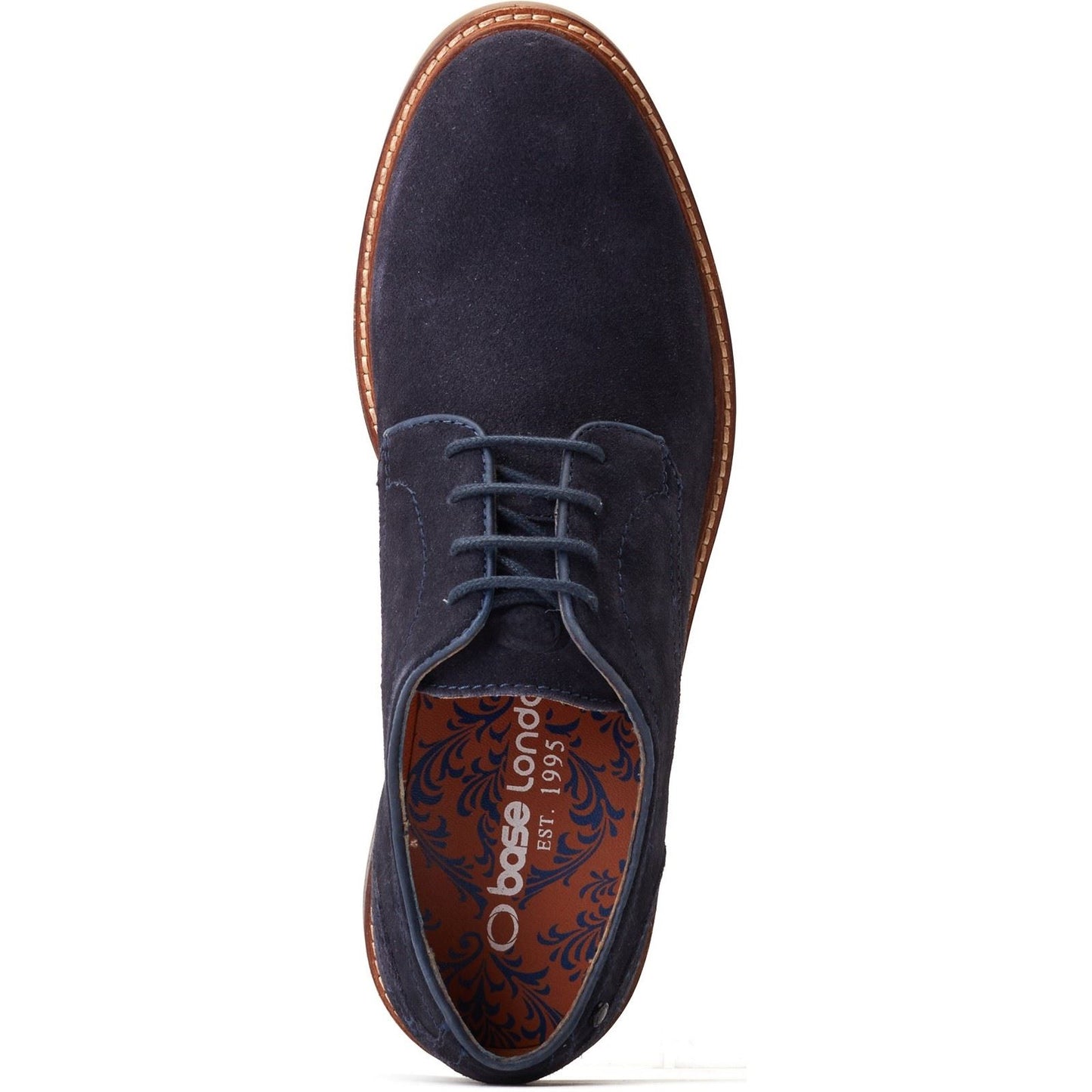 Base London Men's Mawley Derby Shoe in Navy