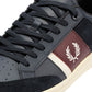 Fred Perry B725 Leather Suede Men's Navy/Ecru/Oxblood Trainers