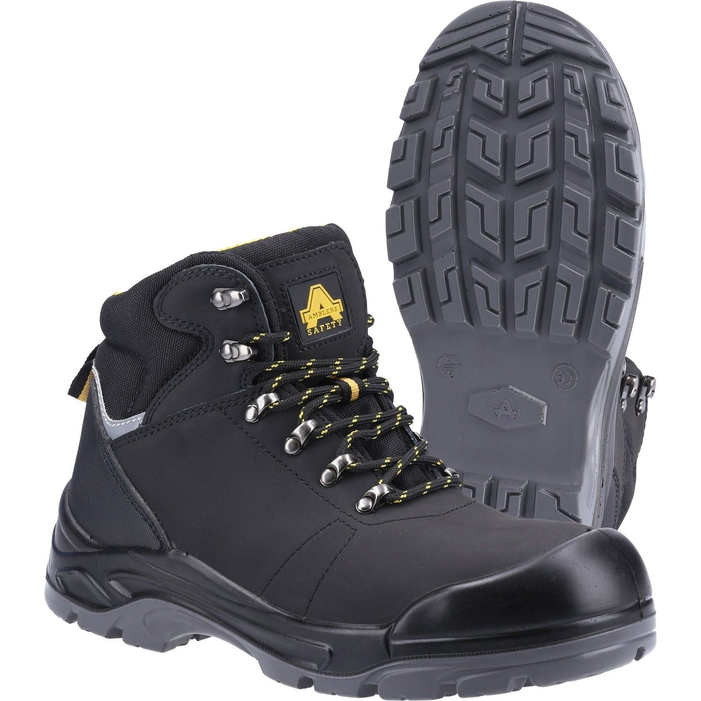 Amblers Safety Unisex AS252 Lightweight Water Resistant Leather Safety Boot in Black