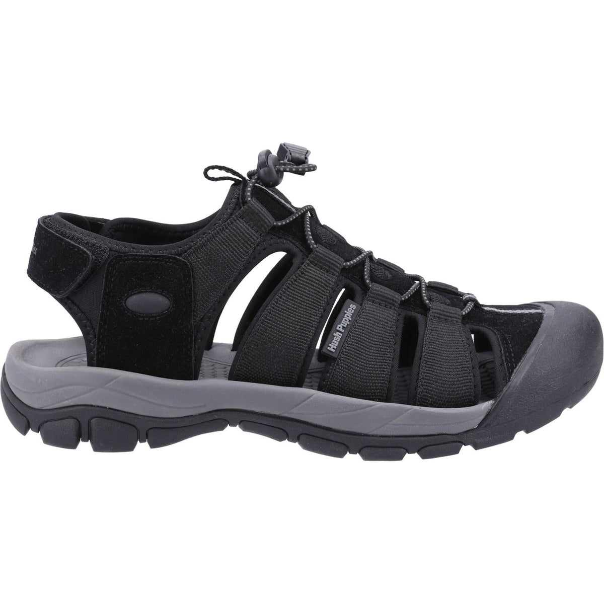 Hush Puppies Peru Polyurethane/Webbing Men's Black Sandals