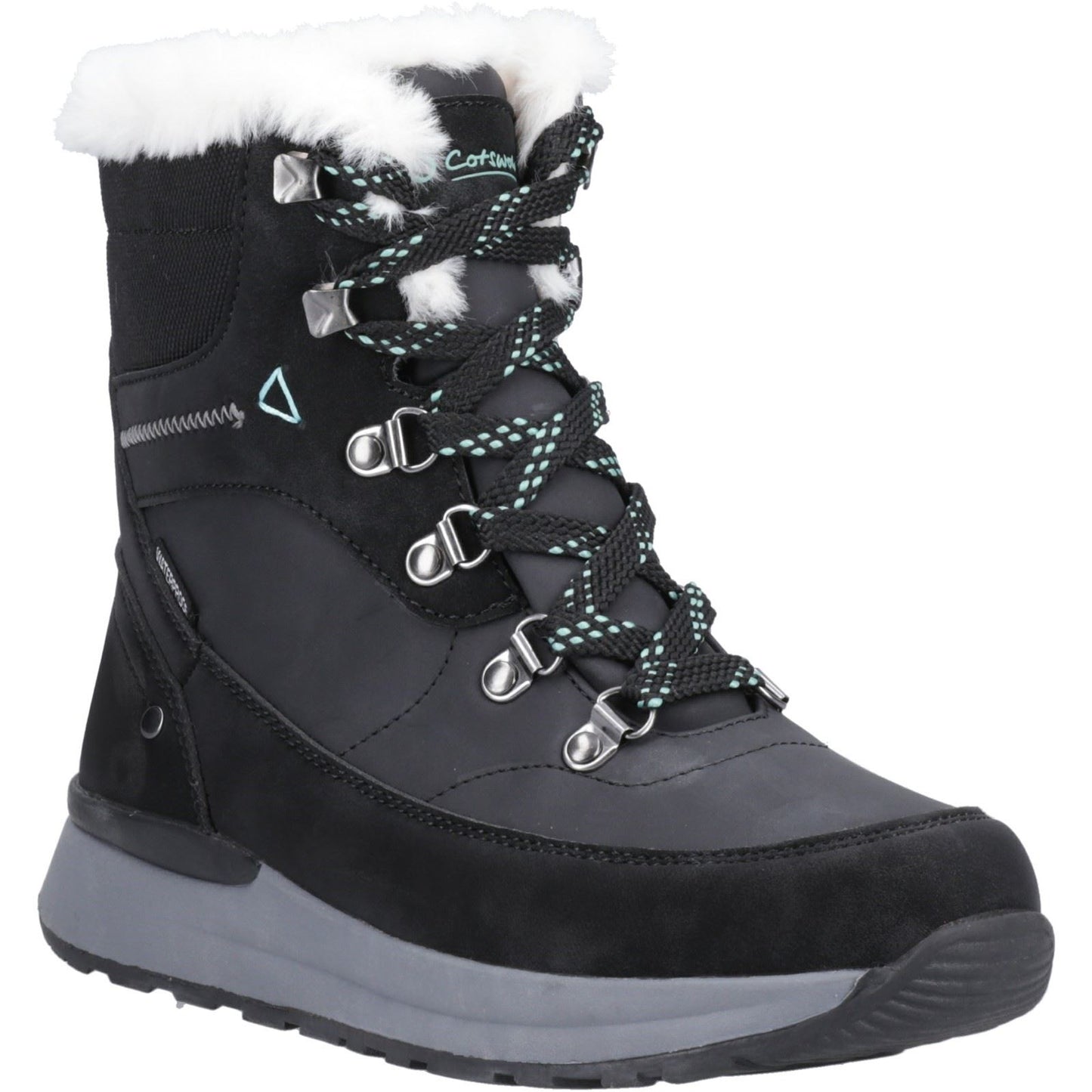 Cotswold Sheephouse Textile Women's Black Hiking Boots