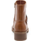 Rocket Dog Freddie Titan Polyurethane Women's Cognac Heeled Ankle Boots