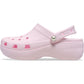 Crocs Classic Platform Thermoplastic Women's Pink Milk Clogs