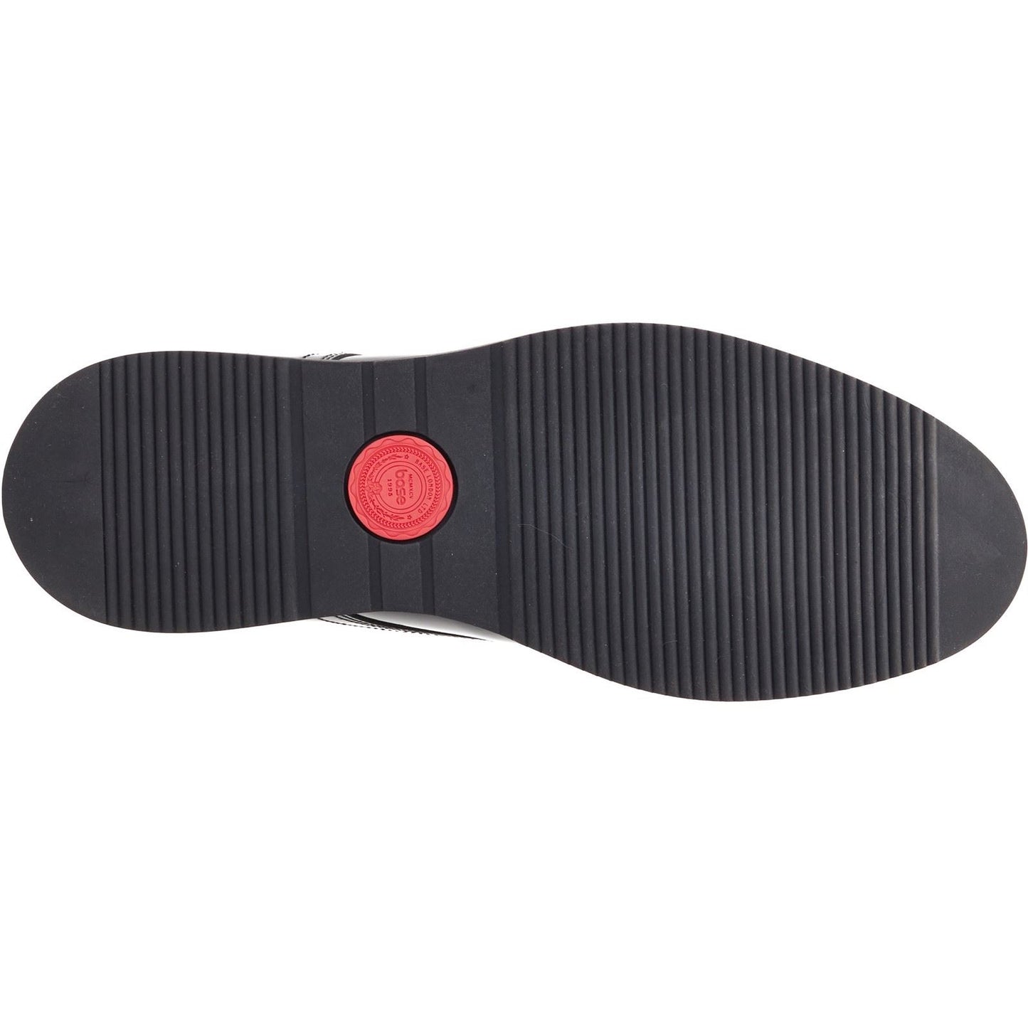 Base London Men's Roly Plain Toe Derby in Black