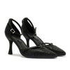 French Connection Nina Rhinstone Stilleto Women's Black Heels