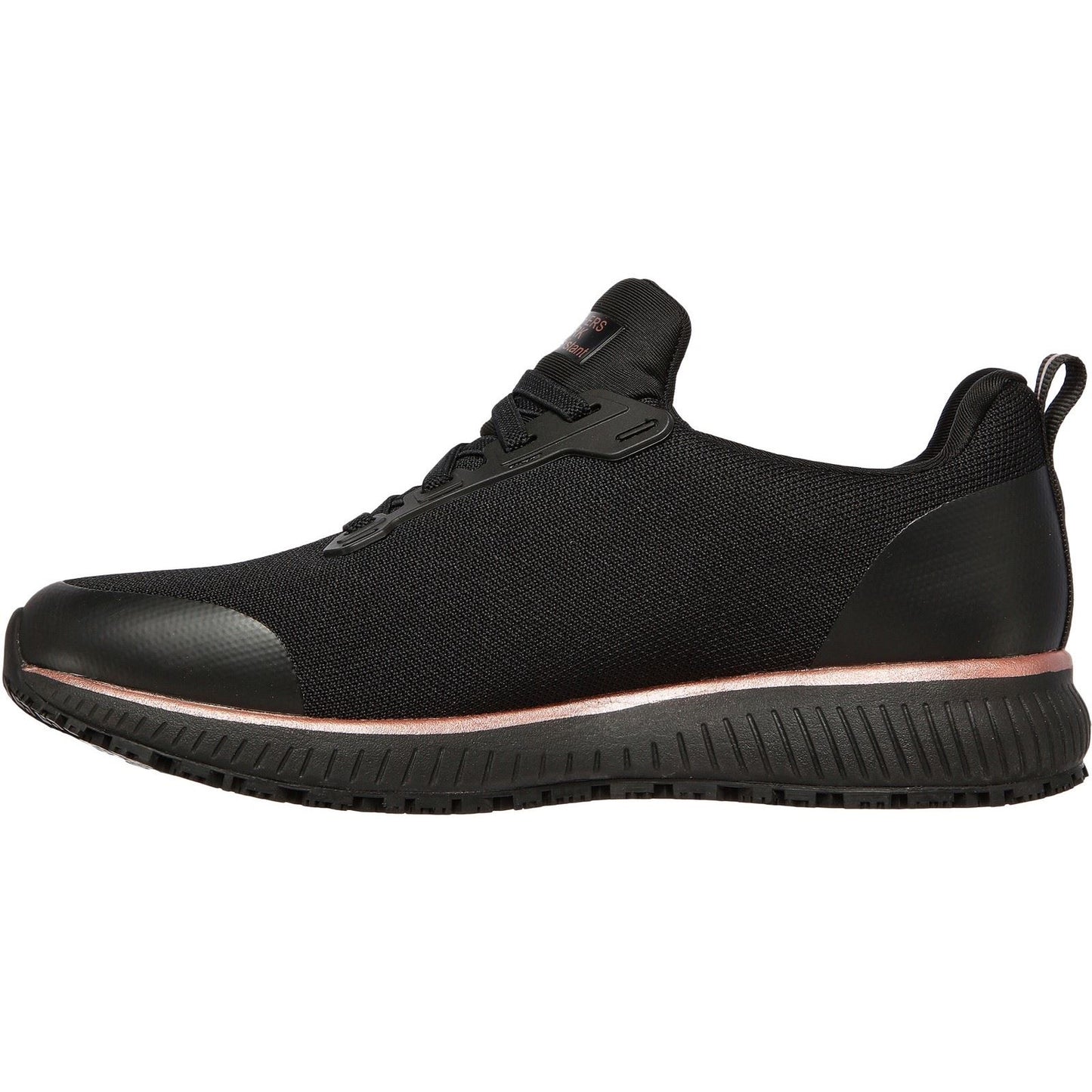 Skechers Workwear Squad SR Textile Women's Black/Rose Gold Safety Trainers