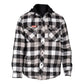 Hard Yakka Men's Quilted Flannel Shacket in Grey