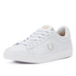 Fred Perry Spencer Leather Mens White/Silver Trainers