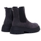 Hush Puppies Rose Chelsea Leather Women's Charcoal Heeled Chelsea Boots