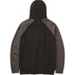 Caterpillar Men's Raglan Hooded Sweatshirt in Black/Magnet