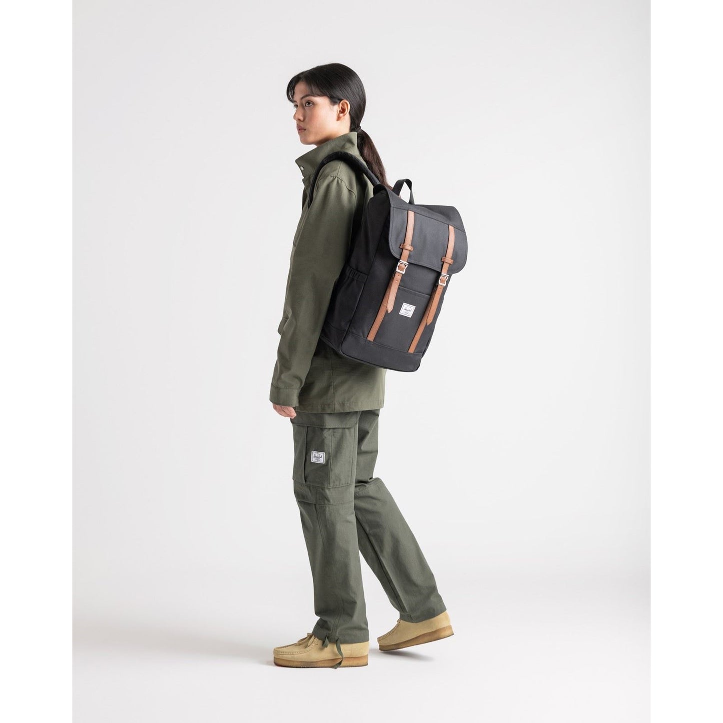 Herschel Bags Retreat Unisex Adults Black Backpack - Medium