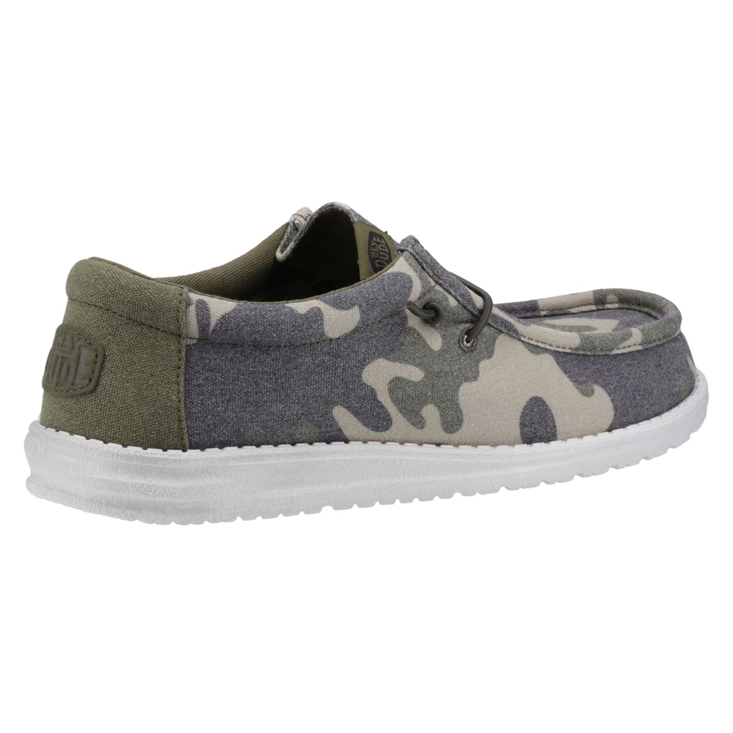 HEYDUDE Men's Wally Washed Camo Shoe in Camo