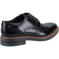 Base London Men's Woburn Hi-Shine Brogue Shoe in Black