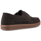 Hush Puppies Madden Boat Shoe Leather Men's Chocolate Boat Shoes