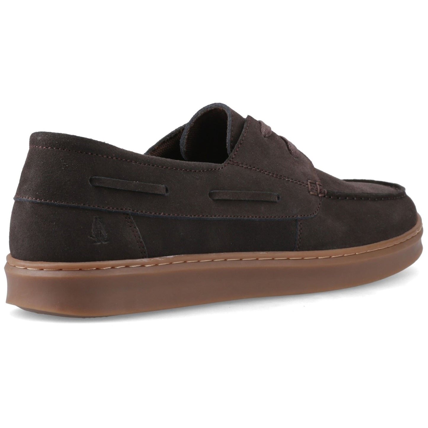 Hush Puppies Madden Boat Shoe Leather Men's Chocolate Boat Shoes