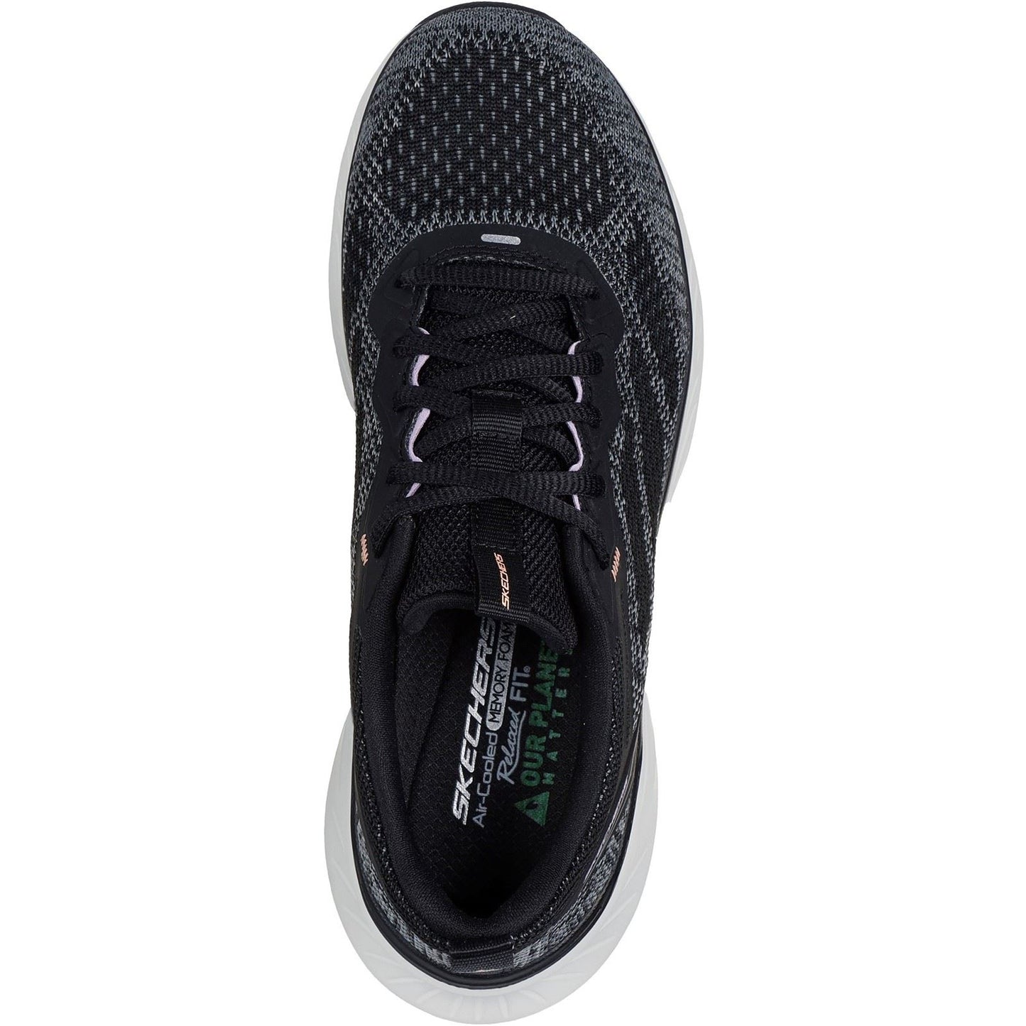 Skechers Women's Edgeride Power Flow Trainers in Black/Lavender