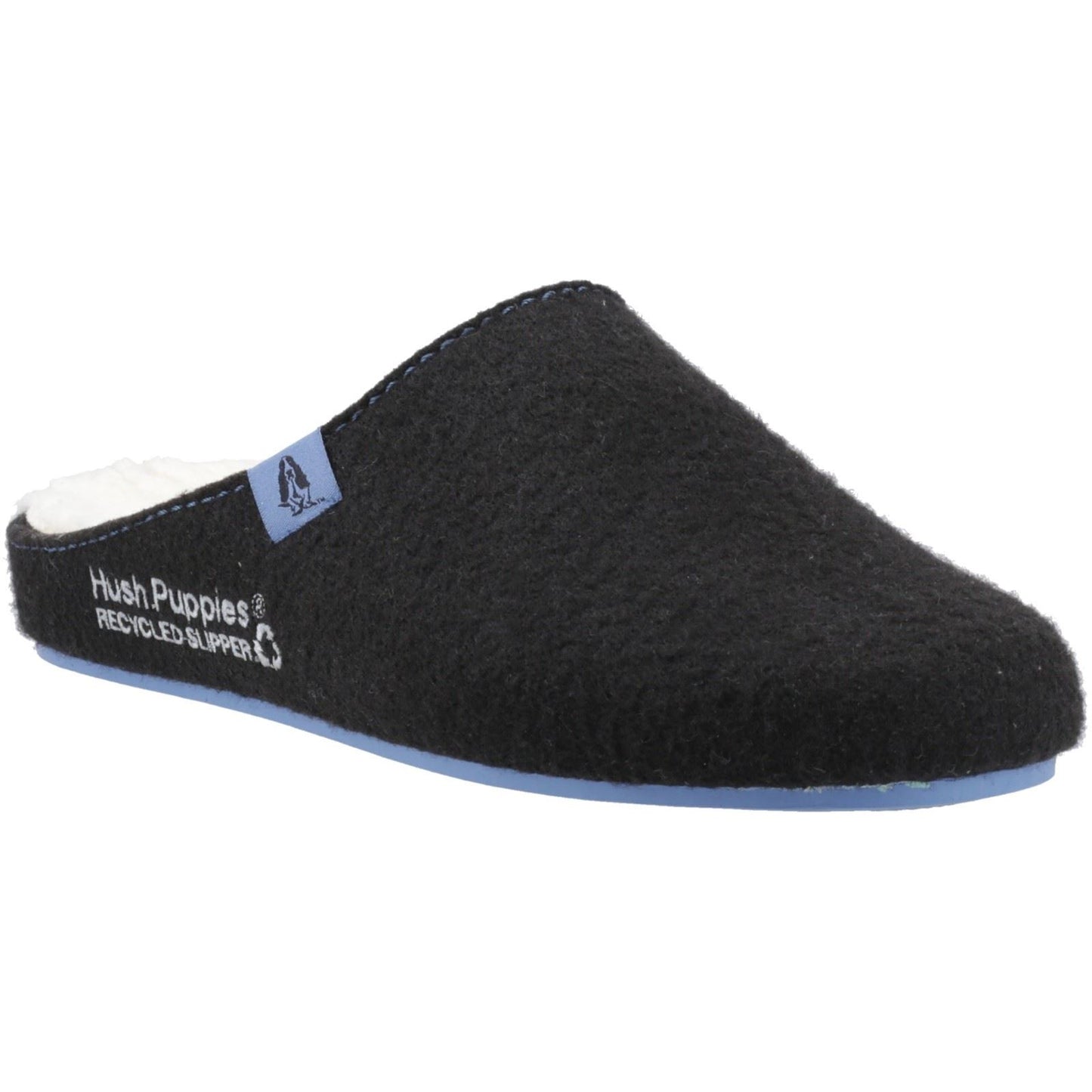 Hush Puppies The Good Slipper 90% Recycled RPET Polyester Men's Black/Blue Slippers